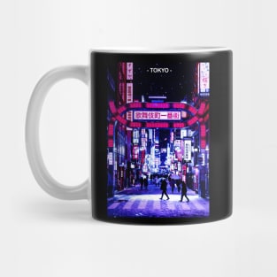 Tokyo Street Neon Synthwave Mug